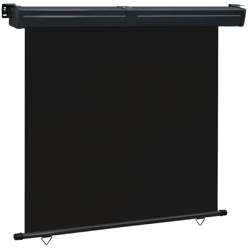 Auvent latéral de balcon 170x250 cm Noir