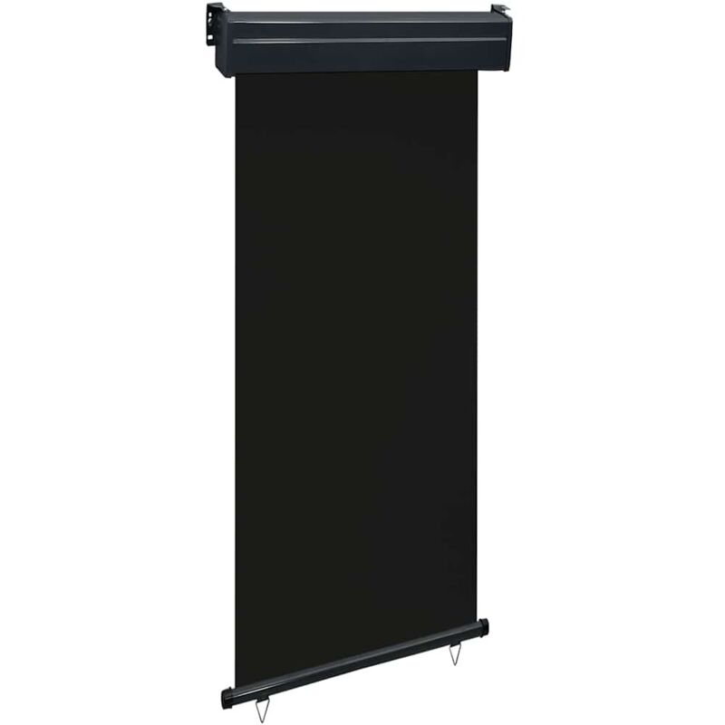 Auvent latéral de balcon 105x250 cm noir vidaXL