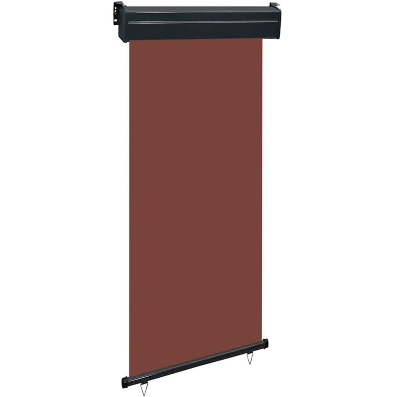 Auvent latéral de balcon 100x250 cm Marron