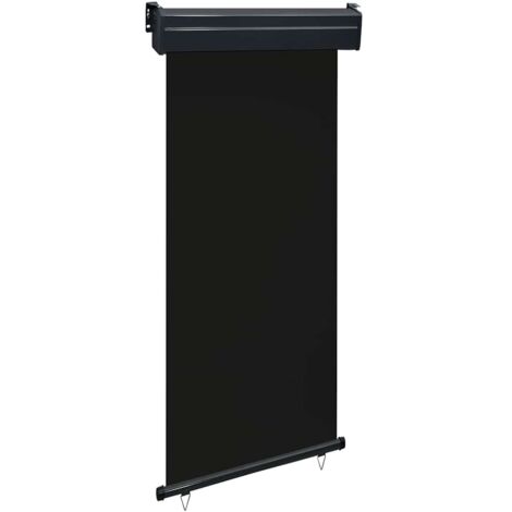 Auvent latéral de balcon-Store banne de balcon 105x250 cm noir 908853