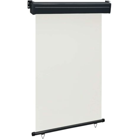 Auvent latéral de balcon-Store banne de balcon 125x250 cm Crème 205401