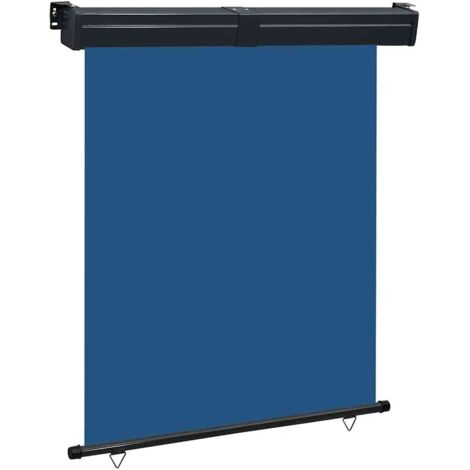 Auvent latéral de balcon-Store banne de balcon 145x250 cm Bleu 155964
