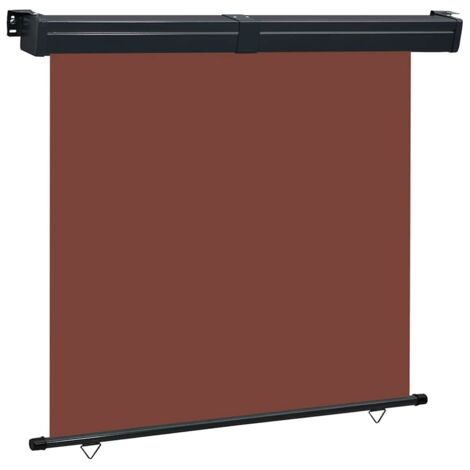 Auvent latéral de balcon-Store banne de balcon 175x250 cm Marron 994349