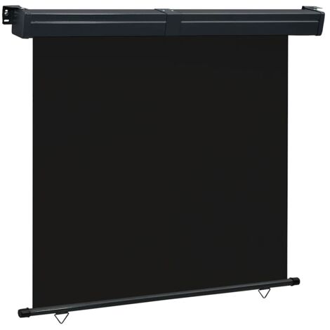 Auvent latéral de balcon-Store banne de balcon 175x250 cm noir 439260