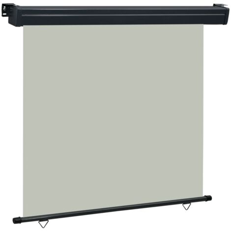 Auvent latéral de balcon  Store Banne Solaire abri 160x250 cm Gris 17520