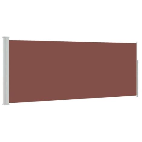Auvent latéral rétractable 120 x 300 cm Marron