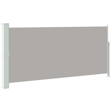 Auvent latéral rétractable 140 x 300 cm Gris