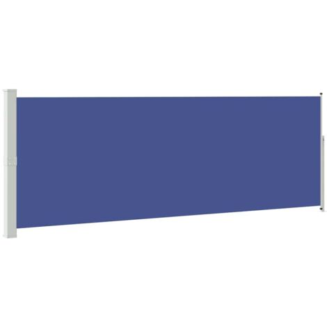 Auvent latéral rétractable 160 x 500 cm Bleu