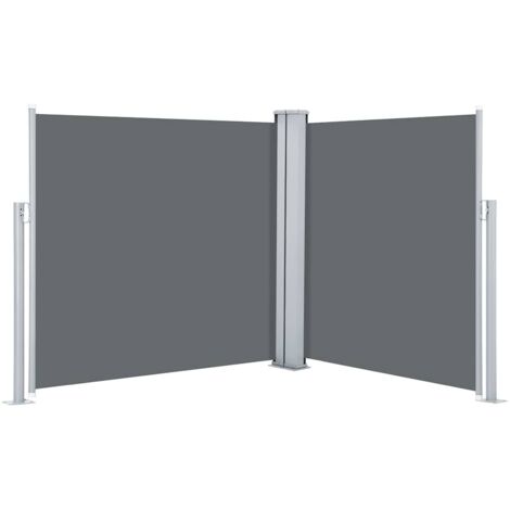 Auvent latéral rétractable Anthracite 100 x 600 cm