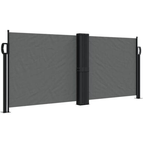 Auvent latéral rétractable anthracite 100x600