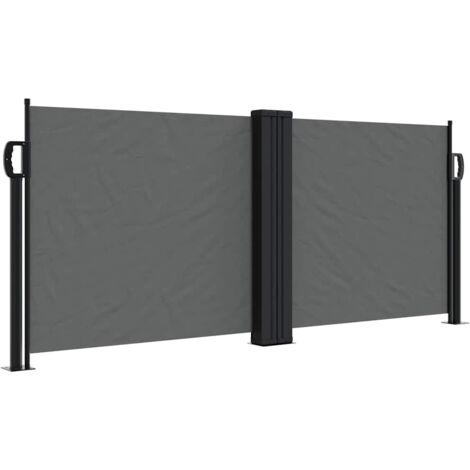 Auvent latéral rétractable anthracite 100x600 cm