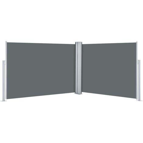 Auvent latéral rétractable Anthracite 120 x 1000 cm