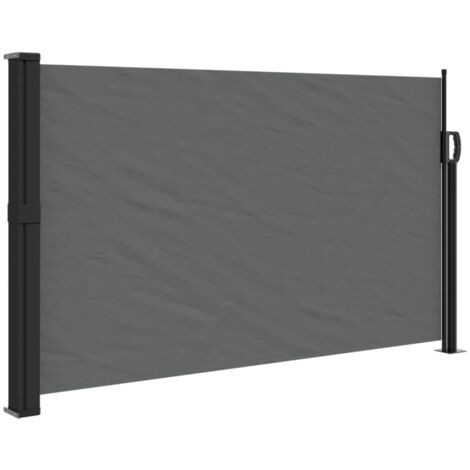 Auvent latéral rétractable anthracite 120x600