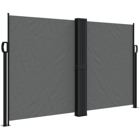Auvent latéral rétractable anthracite 140x1200 cm