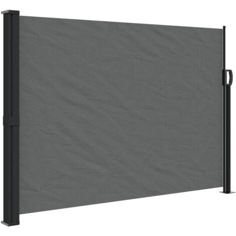 Auvent latéral rétractable anthracite 140x600