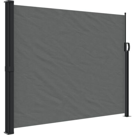 Auvent latéral rétractable anthracite 160x600
