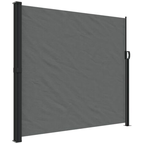 Auvent latéral rétractable anthracite 180x600