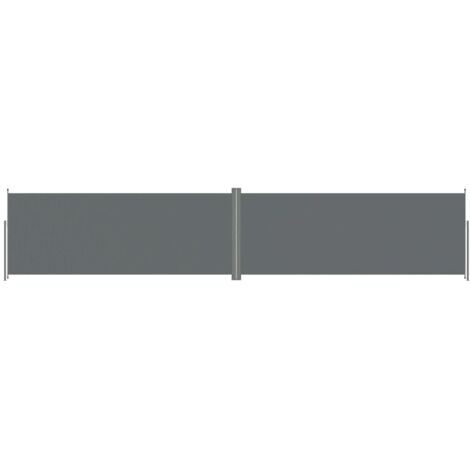 Auvent latéral rétractable Anthracite 200x1000