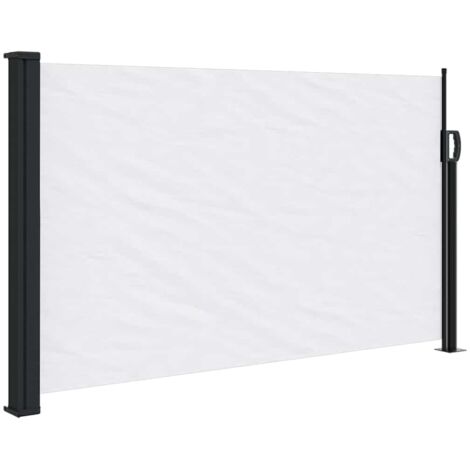 Auvent latéral rétractable blanc 120x500 cm
