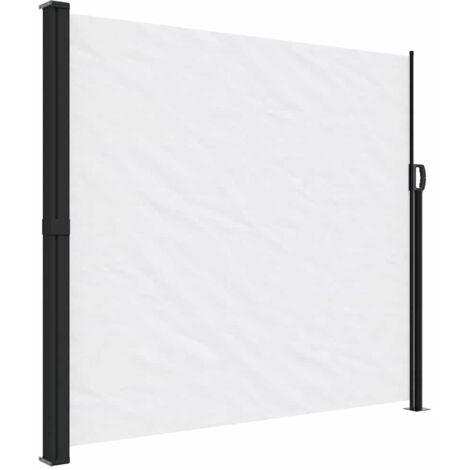 Auvent latéral rétractable blanc 180x600 cm