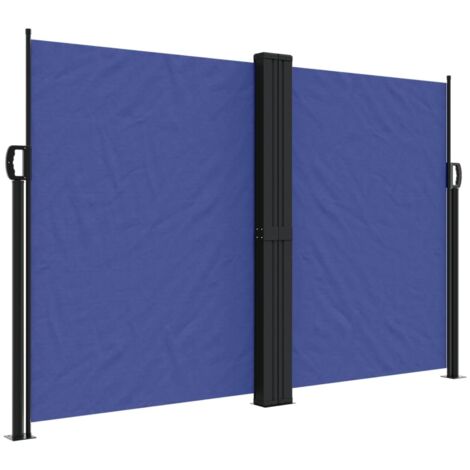 Auvent latéral rétractable bleu 160x1000