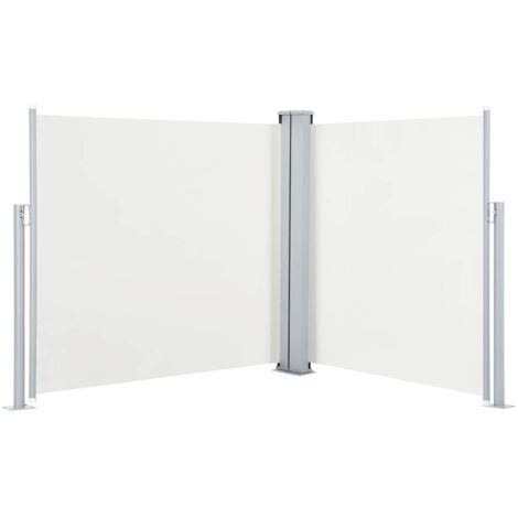 Auvent latéral rétractable Crème 100 x 600 cm