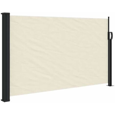 Auvent latéral rétractable crème 117x300 cm