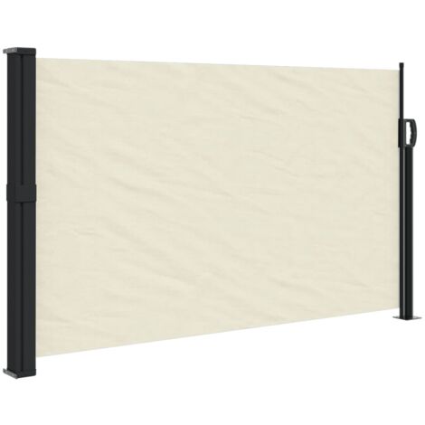 Auvent latéral rétractable crème 120x600