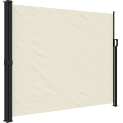 Auvent latéral rétractable crème 160x500 cm