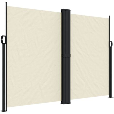 Auvent latéral rétractable crème 180x600