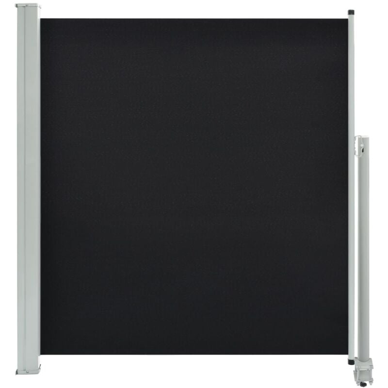 Auvent latéral rétractable de patio 140 x 300 cm Noir