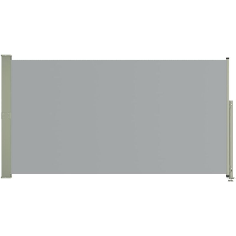 Auvent latéral rétractable de patio 160x300 cm Gris
