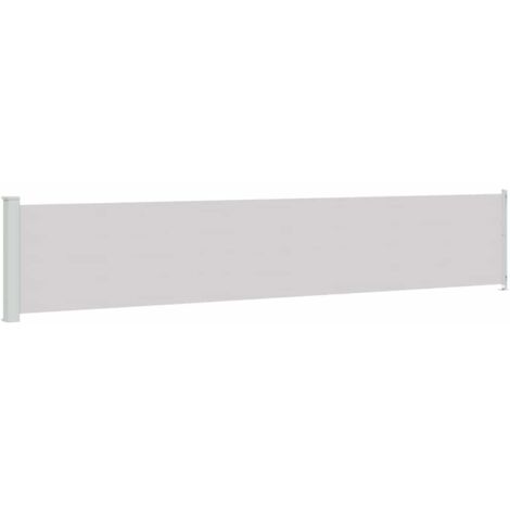 Auvent latéral rétractable de patio 117x600 cm Gris