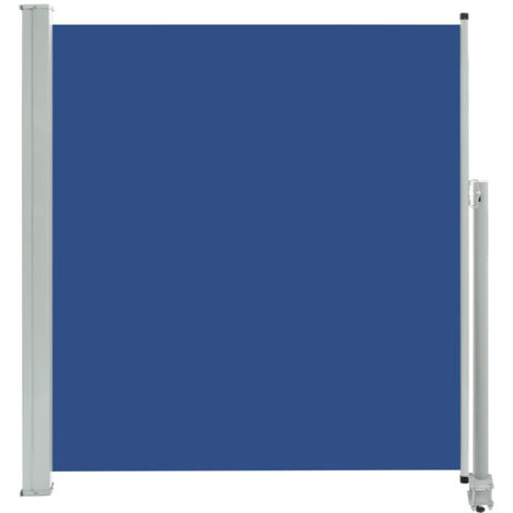 Auvent latéral rétractable de patio 140x300 Bleu