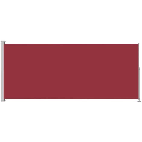 Auvent latéral rétractable de patio 180x500 Rouge
