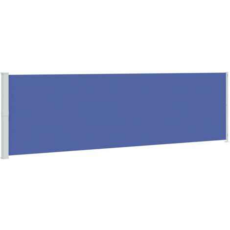 Auvent latéral rétractable de patio 180x600 cm Bleu