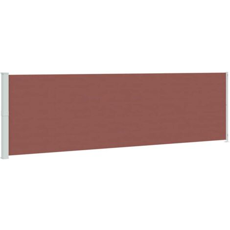 Auvent latéral rétractable de patio 180x600 cm Marron