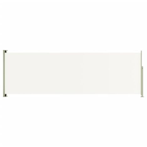 Auvent latéral rétractable de patio 200x600 Crème