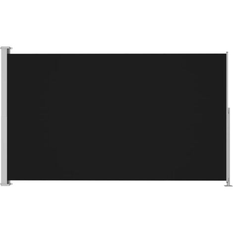 Auvent latéral rétractable de patio 220x300 Noir 2