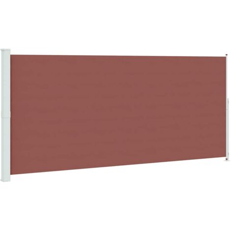 Auvent latéral rétractable de patio 220x500 cm Marron