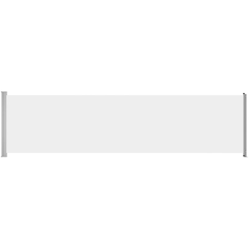 Helloshop26 - Auvent latéral rétractable de patio 600 x 160 cm crème