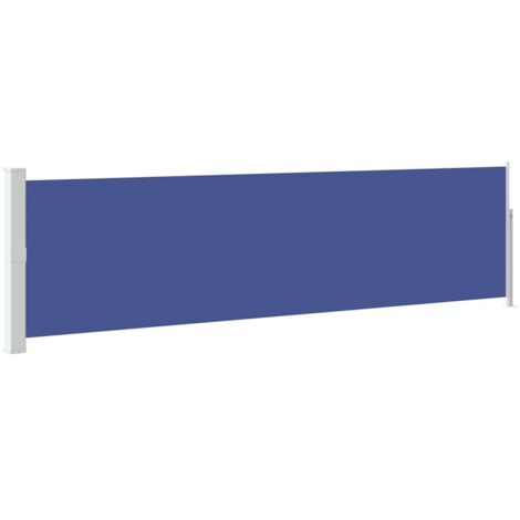 Auvent latéral rétractable de patio - Auvent de jardin Soleil imperméable 140x500 cm Bleu BV284672 - BonneVie