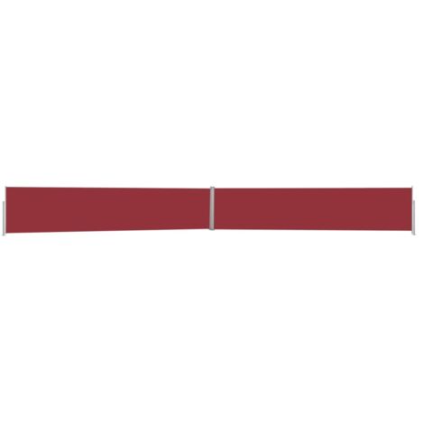 Auvent latéral rétractable de patio  Store Banne Auvent de jardin 170x1200 cm Rouge 21880