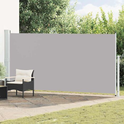 Auvent latéral rétractable de patio  Store Banne Auvent de jardin 180x500 cm Gris 69311