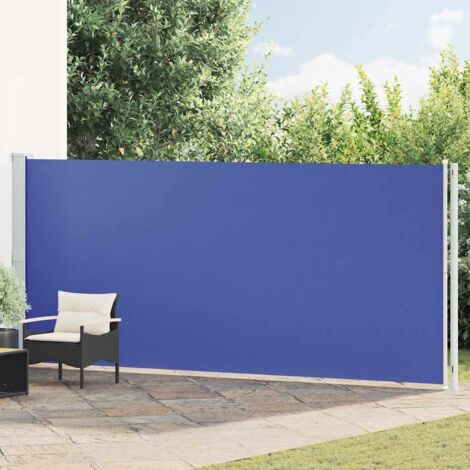 Auvent latéral rétractable de patio  Store Banne Auvent de jardin 180x600 cm Bleu 52626