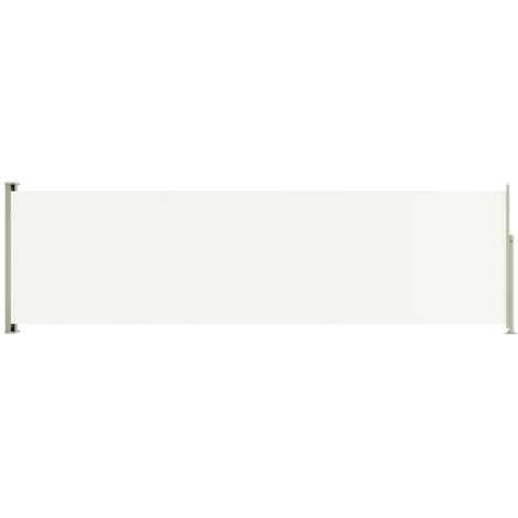 Auvent latéral rétractable de patio  Store Banne Auvent de jardin 180x600 cm Crème 22772
