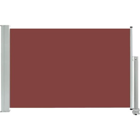 Auvent latéral rétractable de patio  Store Banne Auvent de jardin 60x300 cm Marron 22680