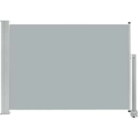 Auvent latéral rétractable de patio Store Banne Auvent de jardin 80x300 cm Gris 32821
