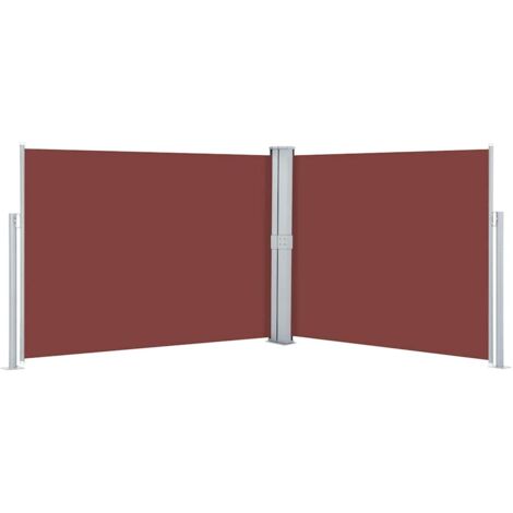 Auvent latéral rétractable Marron 140 x 1000 cm