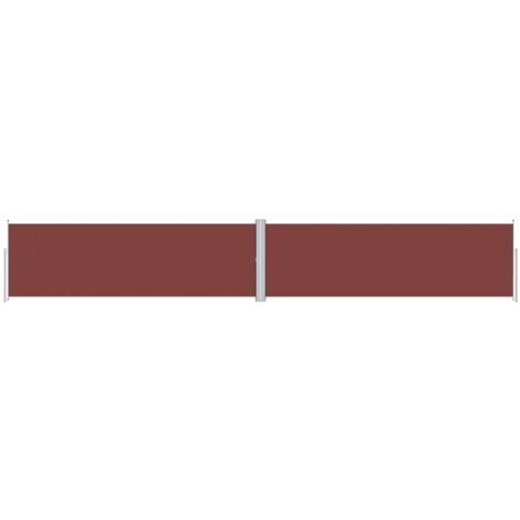 Auvent latéral rétractable Marron 160x1000 cm
